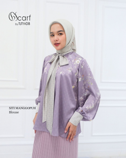 Blouse Siti Manggopuh Lilac-Green