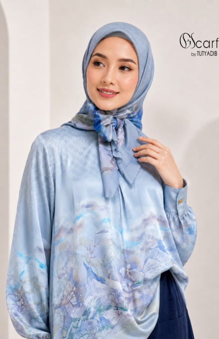 BLUS SET KERUDUNG MOTIF WAEREBO