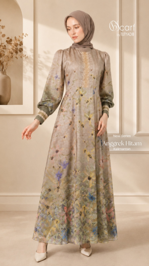 Dress Anggrek Hitam Kalimantan 
