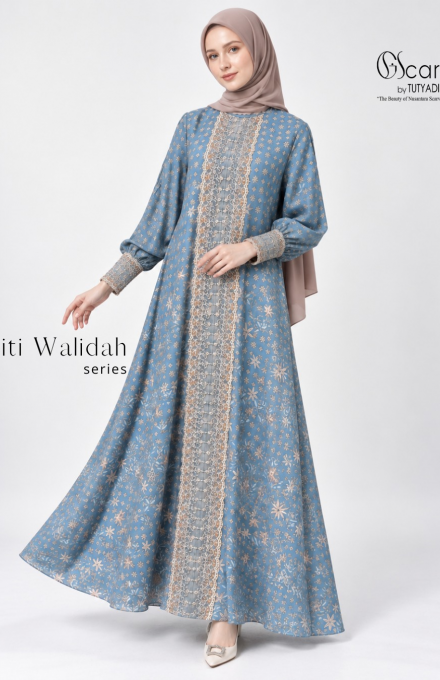 Dress Seri Siti Walidah Giscarf by TutyAdib