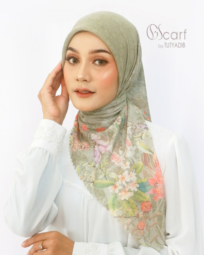 Kerudung Giscarf Motif Bac Son Vietnam Series