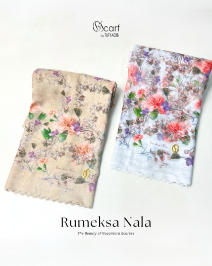 Kerudung Giscarf Motif Rumeksa Nala