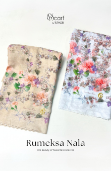 Kerudung Giscarf Motif Rumeksa Nala