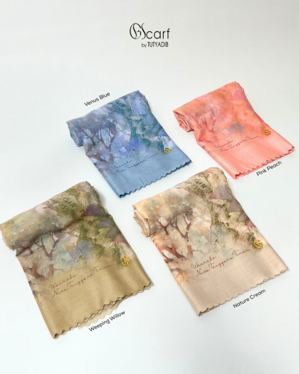 Kerudung Giscarf Motif Waerebo