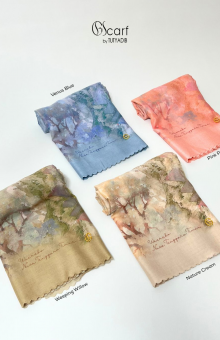 Kerudung Giscarf Motif Waerebo