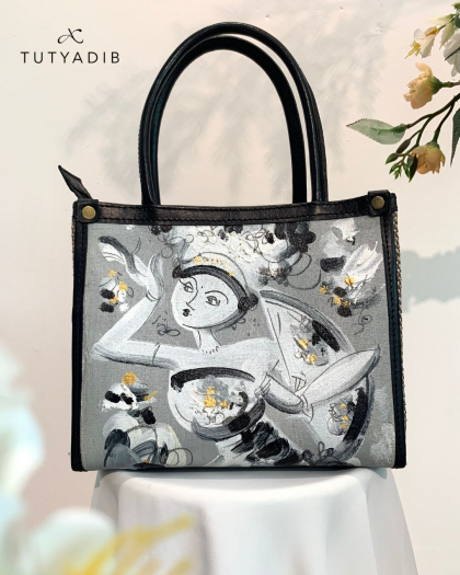 MUARA BAG - NATURE PAINTING SERIES - BLACK