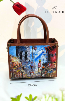 MUARA BAG - NATURE PAINTING SERIES - BROWN