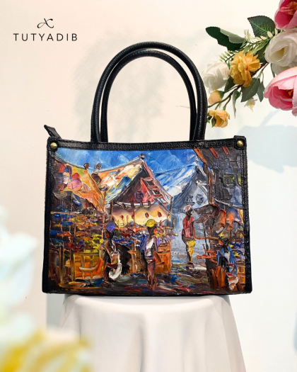 MUARA BAG - NATURE PAINTING SERIES - IVORY