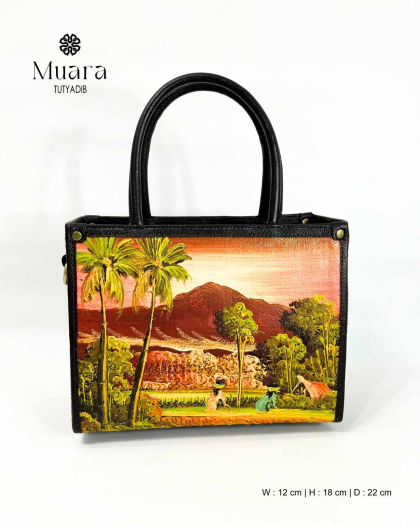 MUARA BAG - NATURE PAINTING SERIES - RUST BROWN