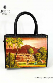 MUARA BAG - NATURE PAINTING SERIES - RUST BROWN