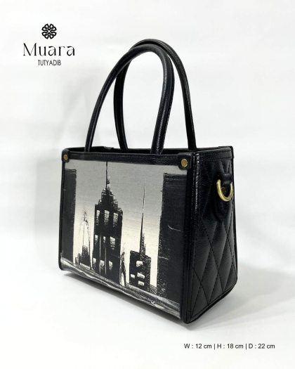 MUARA BAG - PAINTING NATURE SERIES - BLACK