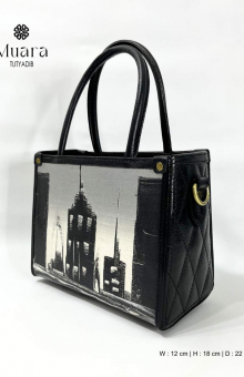 MUARA BAG - PAINTING NATURE SERIES - BLACK