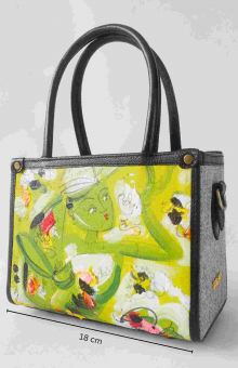MUARA BAG - PAINTING NATURE SERIES - GREEN - IVORY