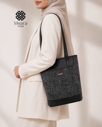 MUARA - TANIA SHOULDER BAG DARK GREY