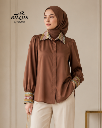 NORA BLOUSE - KOMBINASI TENUN NTT
