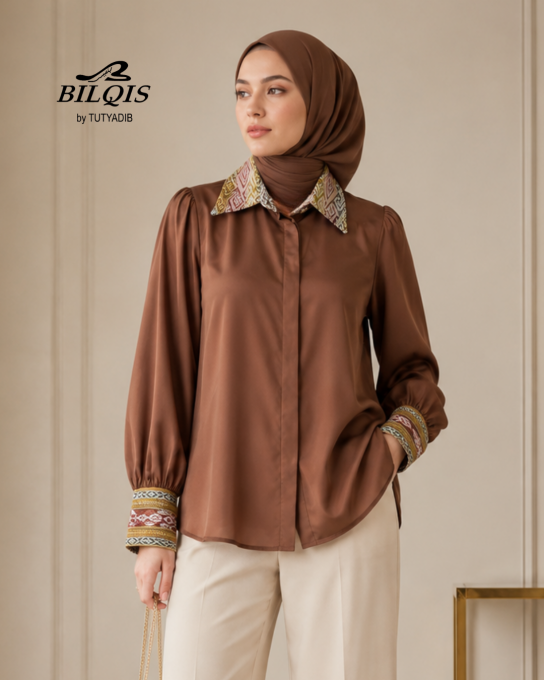 NORA BLOUSE - KOMBINASI TENUN NTT